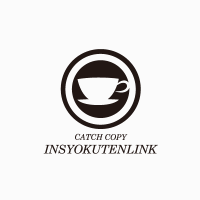 コーヒーカップのシルエットロゴ