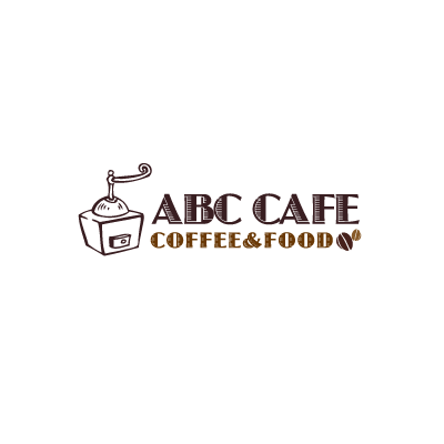カフェ,ロゴ,デザイン,マーク,アンティーク,飲食店,手挽きコーヒーミル,コーヒー豆,アルファベットロゴ,オープン,開業 